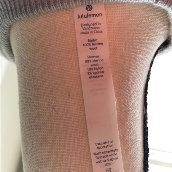 Lululemon Blue Merino Sweater - Picture 3 of 3
